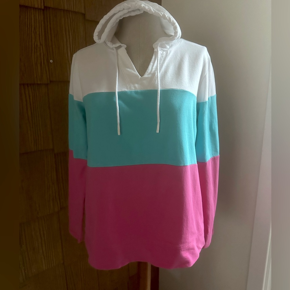 T by Talbots Color-block Hoodie size SP